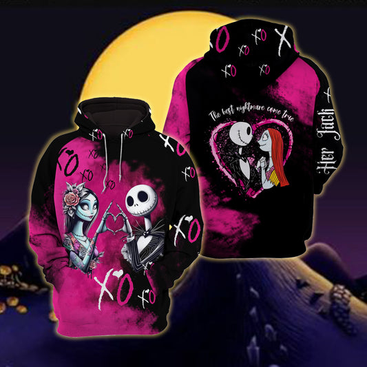 Her Jack & His Sally - Personalized Combo Hoodie And Leggings