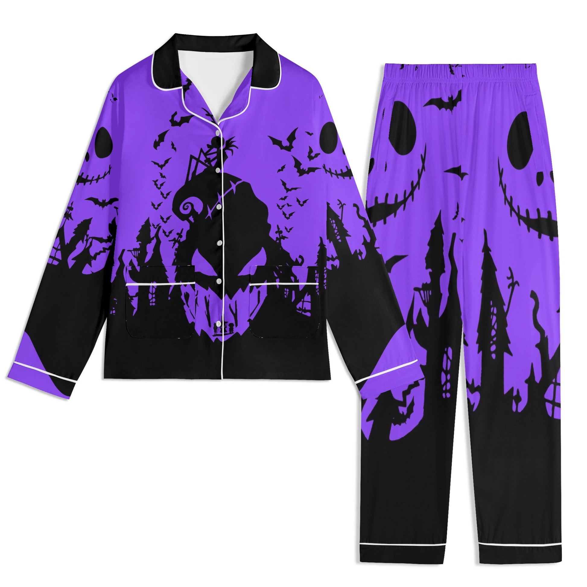 Unisex Long Sleeve Adult Nightwear Pajama Set