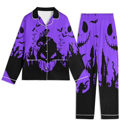 Unisex Long Sleeve Adult Nightwear Pajama Set