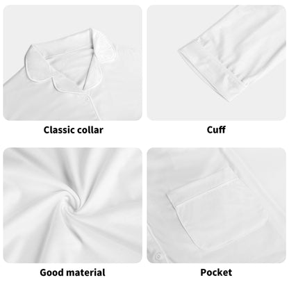 Unisex Long Sleeve Adult Nightwear Pajama Set